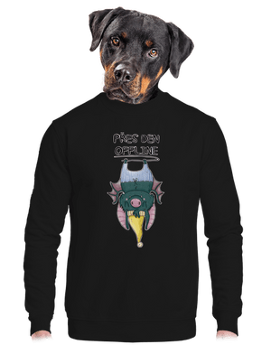 unisex mikina bez kapuce