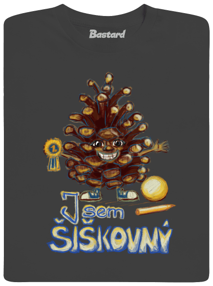 Jsem šiškovný pánské tričko Dark Grey