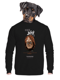 unisex mikina bez kapuce