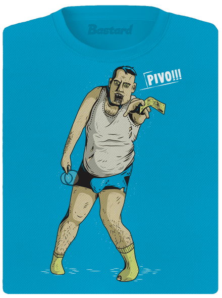 Beer zombie dámské sportovní tričko Blue Atol