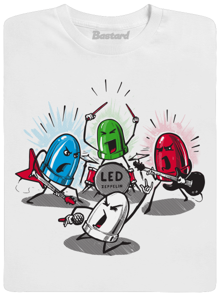 Led Zeppelin pánské tričko White