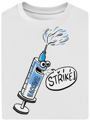 Stříkej unisex tričko oversized White