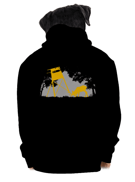 Lesní harmonie pánská mikina na zip Black