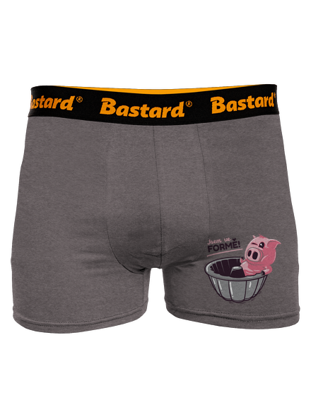 Ve formě boxerky Gray Melange