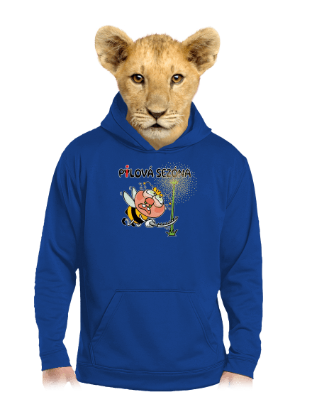 Pylová sezóna dětská mikina klokanka Royal Blue AWD