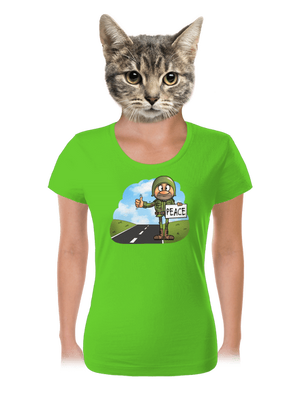 Peace dámské tričko Apple Green