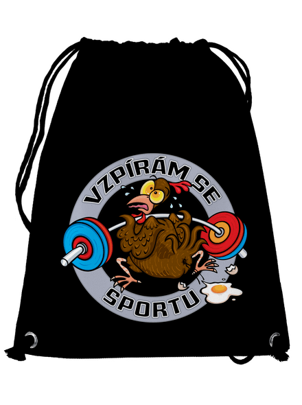 Vzpírám se sportu vak Black