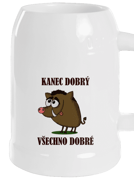 Kanec dobrý půllitr White