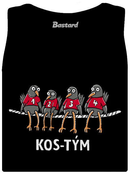 Kos-tým dámské tílko klasické Black