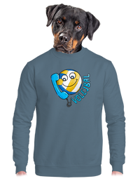 unisex mikina bez kapuce