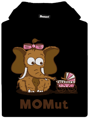 Momut dětská mikina klokanka Black