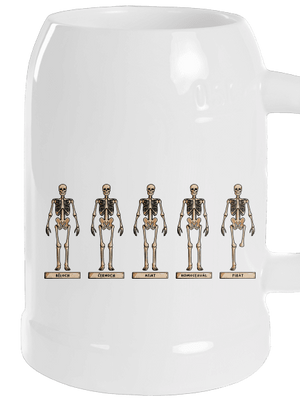 Kostry půllitr White