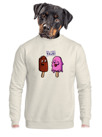 unisex mikina bez kapuce