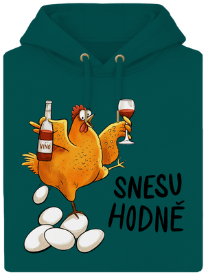 Snesu hodně unisex mikina premium Emerald Green