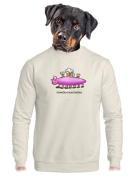 unisex mikina bez kapuce