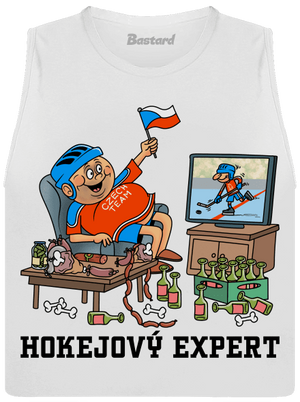 Hokejový expert dámské tílko volné White