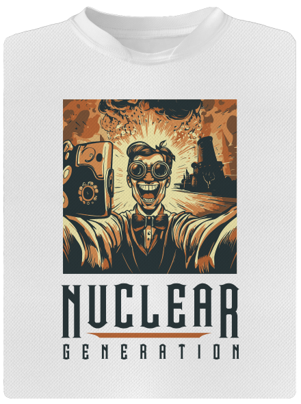 Nuclear generation pánské sportovní tričko White