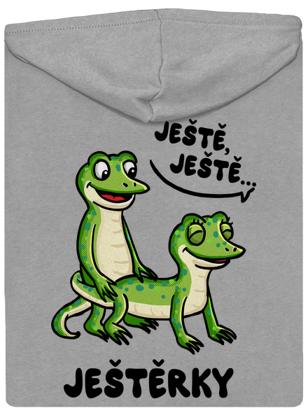 Ještě, ještě pánská mikina na zip Light Melange
