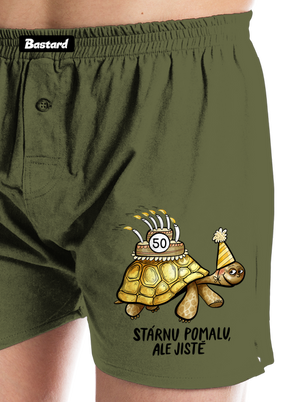 Stárnu pomalu pánské trenky Khaki