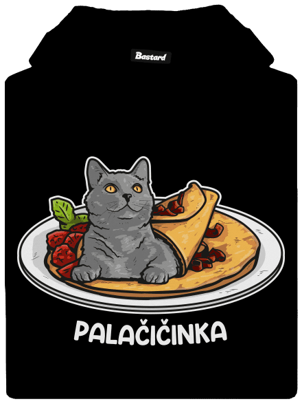 Palačičinka pánská mikina klokanka Black