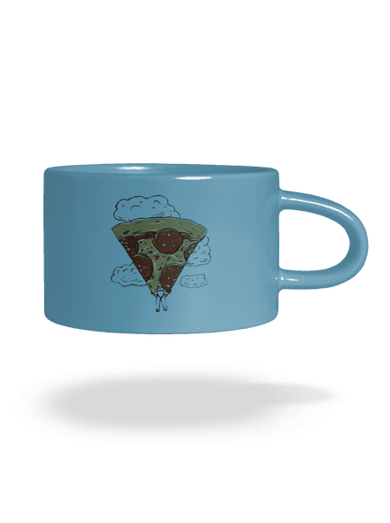 Pizzašutista hrnek makronka Blue Macaron