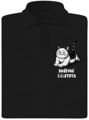 Duševní čistota pánská polokošile Black