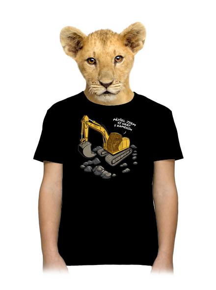 Hrát s kamením dětské tričko Black