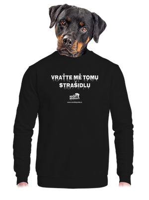 unisex mikina bez kapuce