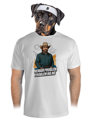 B19: Chuck Norris z Walker, Texas Ranger pánské sportovní tričko White