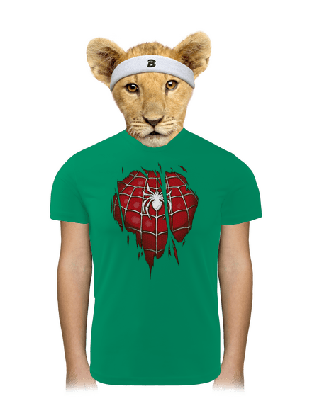 Spider Inside dětské sportovní tričko Kelly Green Mal