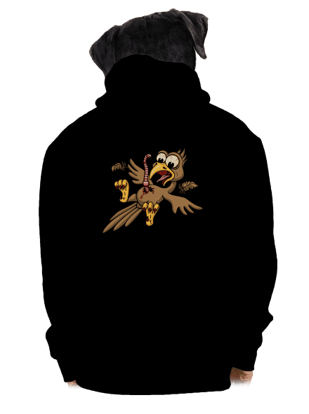 Žížalovetřelec pánská mikina na zip Black