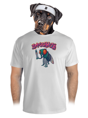 Zmouchnutá pánské sportovní tričko White