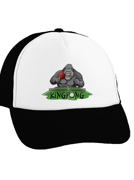 King pong kšiltovka truckerka Black cap