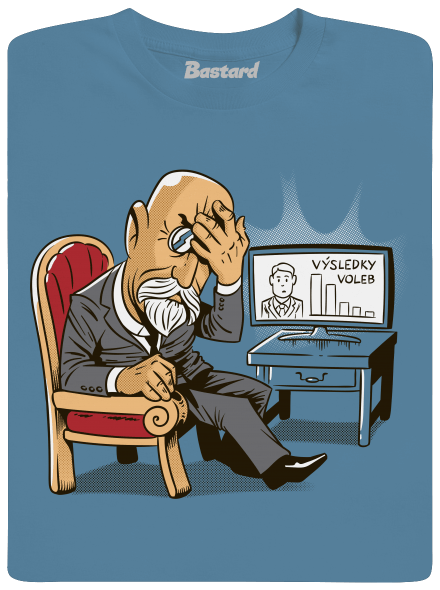 Masaryk pánské tričko Stone Blue