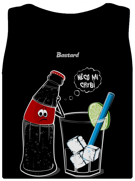 Rum a Cola dámské tílko klasické Black