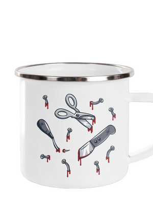 Halloween nářadí plecháček White