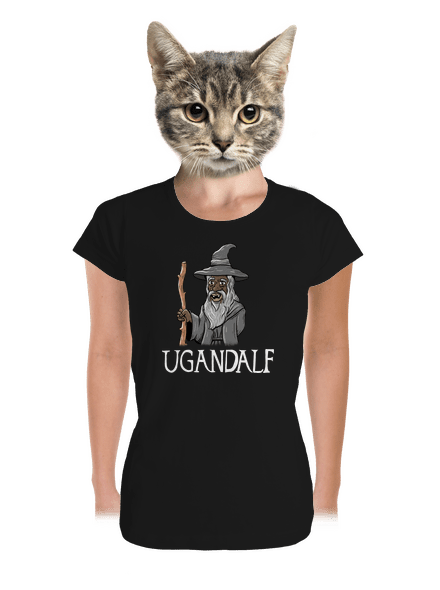 Ugandalf dámské tričko premium Black