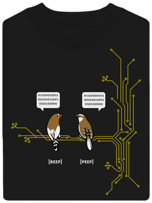 Beep and Peep unisex mikina bez kapuce Black