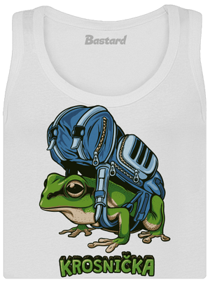 Krosnička dámské tílko klasické White