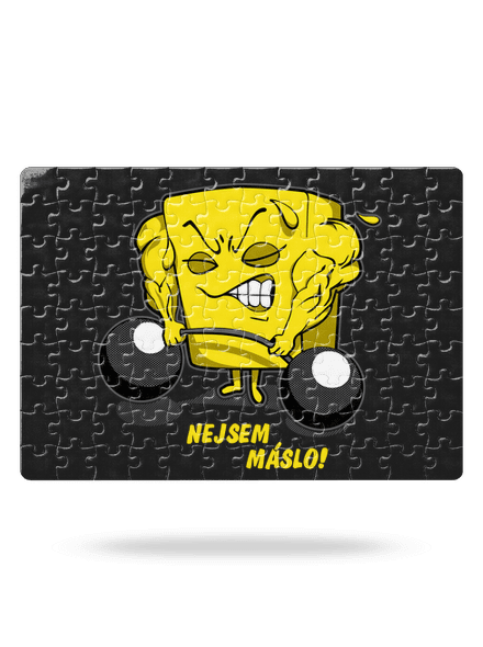 Nejsem máslo puzzle White