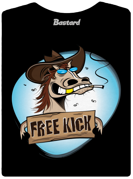 Free kick dámské tričko s lemem Black