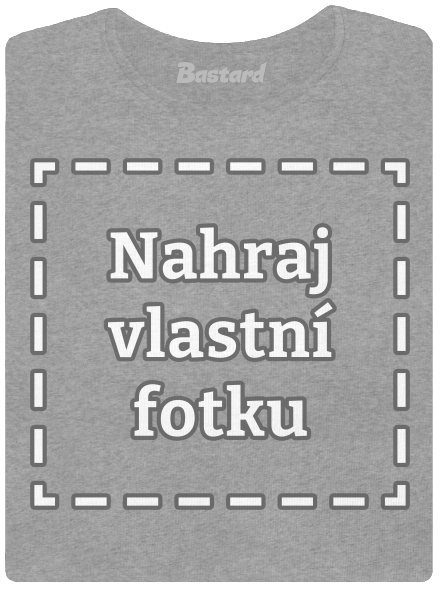 Vlastní potisk dámské tričko Dark Gray Melange