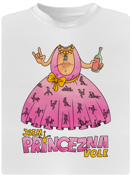 Jsem princezna pánské sportovní tričko White