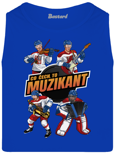 Co Čech, to hokejista pánské tílko Royal Blue