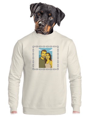 unisex mikina bez kapuce
