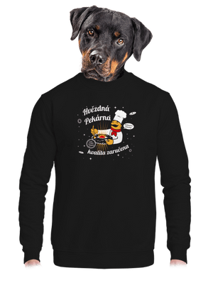 unisex mikina bez kapuce