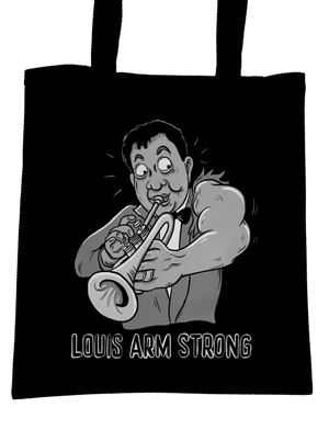Louis Armstrong taška Black