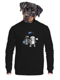 unisex mikina bez kapuce