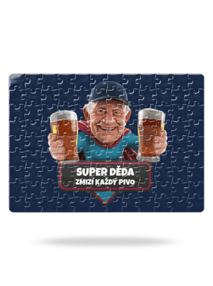 Super děda puzzle White