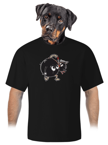 Bomby unisex tričko oversized Black